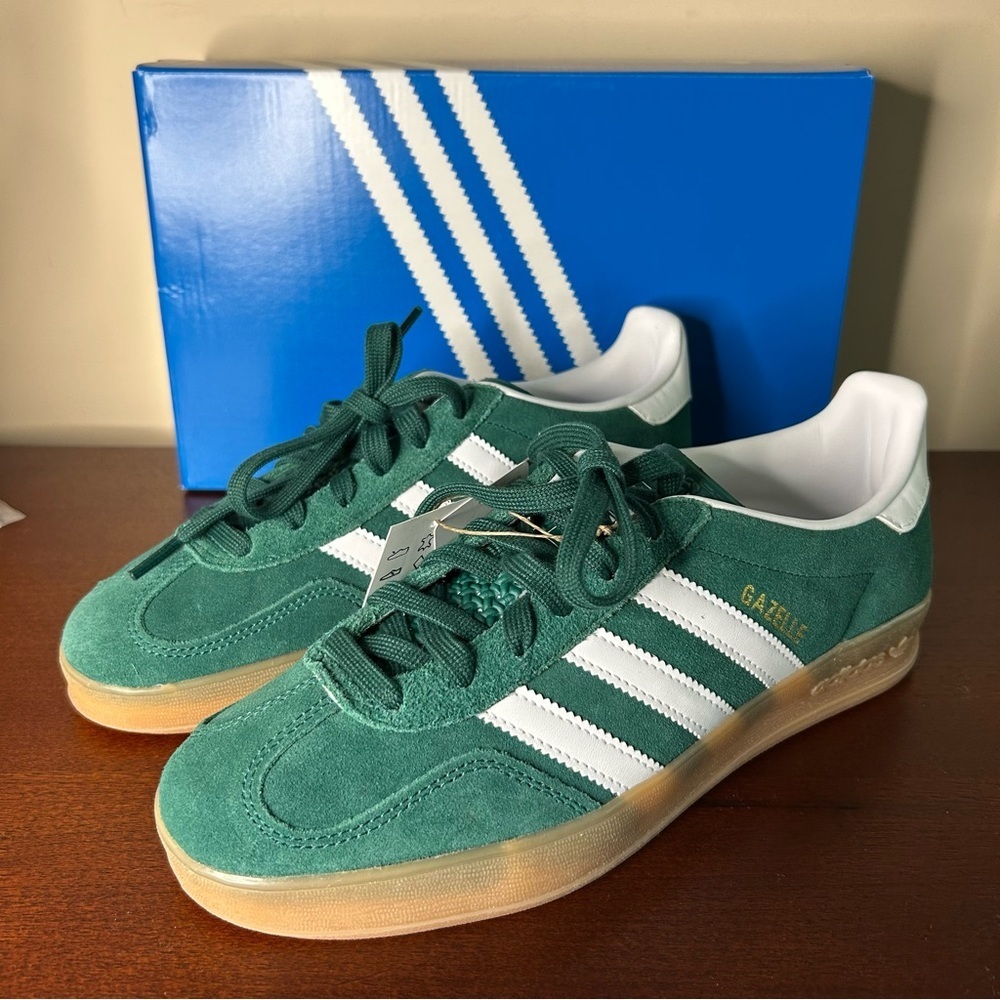 adidas Gazelle Indoor Collegiate Green Gum (8M / 9W) - Picture 4 of 14